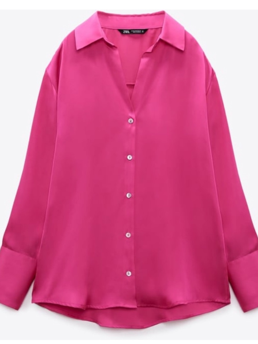 Zara Satin Dress Shirt